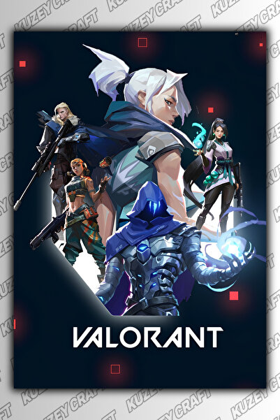 Kuzey Craft Valorant Metal Poster Duvar Tablosu Özel Tasarım Hediye Parlak HD...