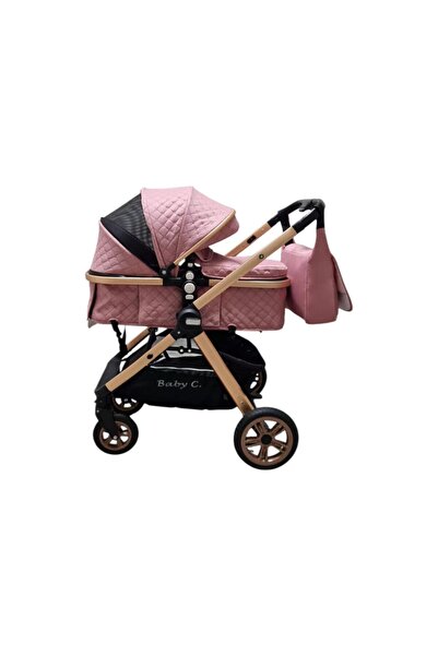 happyworld2026 Carucior nou nascuti 2 in 1 Baby Care , Maner reversibil, Cu g...