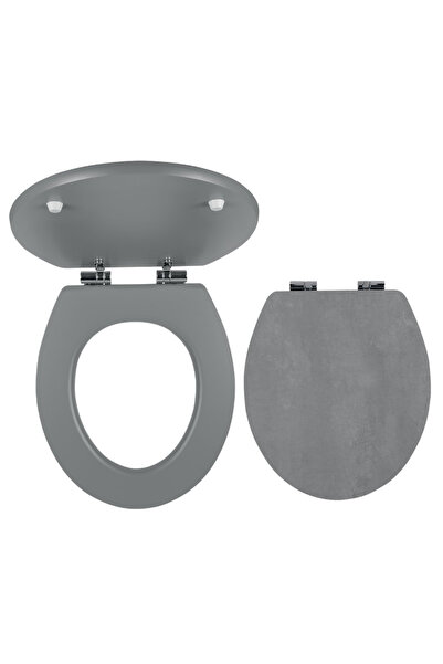 FERRO WC SEATS SOFTSTONE2 Κάλυμμα λεκάνης MDF Π37.2cm Γκρι