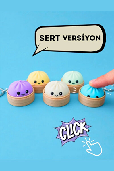 minik'o kids 1 ADET SÜPRİZ RENK CLİCKERLİ ÇİN MANTISI ANAHTARLIK SERT ÜRÜN