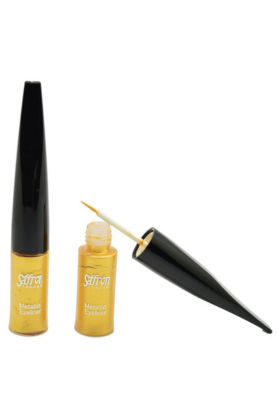 Saffron Μεταλλικό Υγρό Eyeliner #   10 Ανοιχτόχρυσα 10γρ.