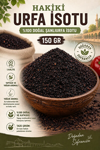 AKTAR DÜNYAM Hakiki Urfa İsotu - %100 Doğal Şanlıurfa İsotu 150 Gr