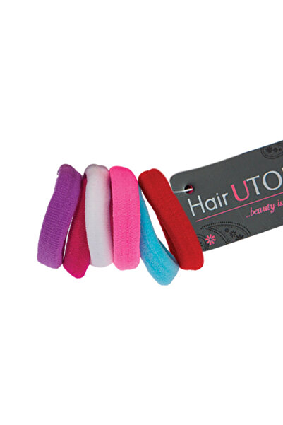 HAIRUTOPIA Λαστιχάκια μαλλιών σε διάφορα χρώματα, 6 τεμάχια