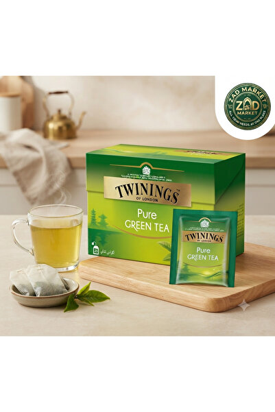 Twinings شاي توينينجز الأخضر الصافي - نقاء الطبيعة في كل رشفة - 25 كيس