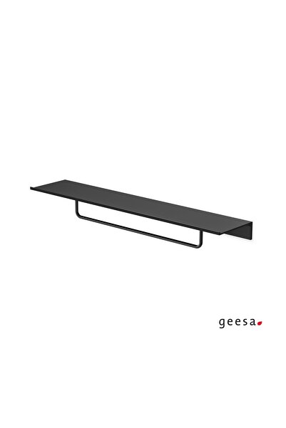 Geesa LEEV Εταζέρα με πετσετοκρεμάστρα 60εκ Black Matt