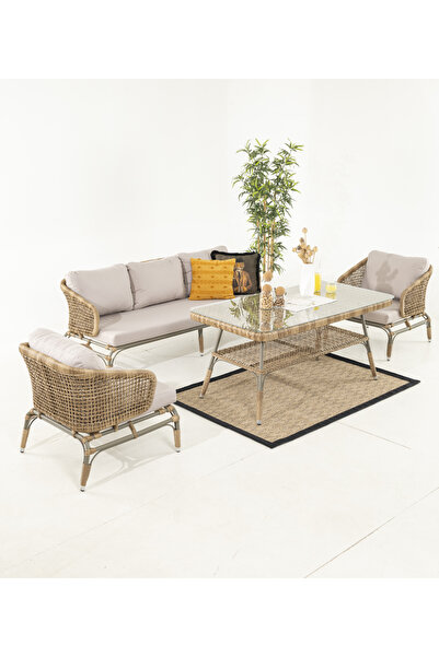 Divona Home MAXX BAHÇE BALKON OTURMA GRUBU (3+1+1+MASA)