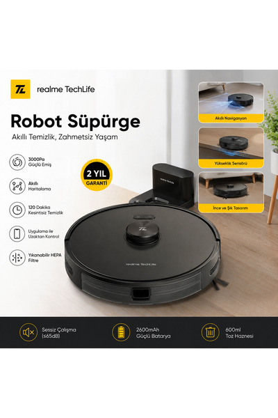 realme Techlife Robot Süpürge