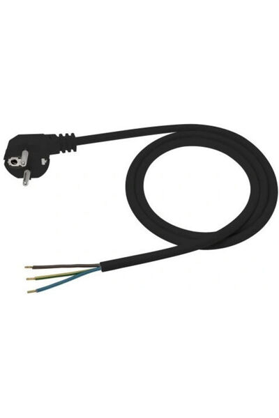 OEM Cablu de conectare cu mufă unghiulară 3*1 Omy Żo 5m Negru E+20-006