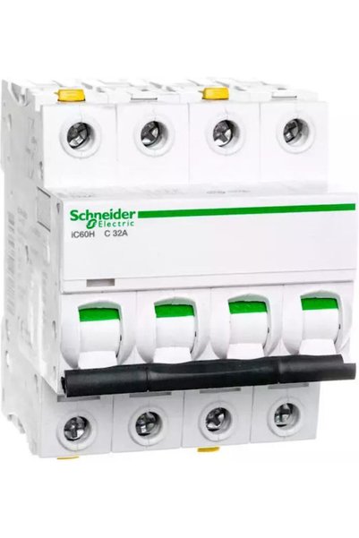 Schneider Electric Întrerupător cu apăsare de panou cu 4 poli 32A