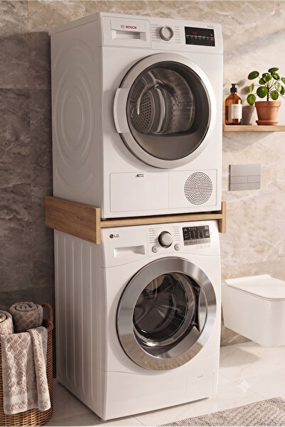 PEKA Çamaşır ve Kurutma Makinesi Üst Üste Koyma Aparatı Banyo Düzenleyici Raf