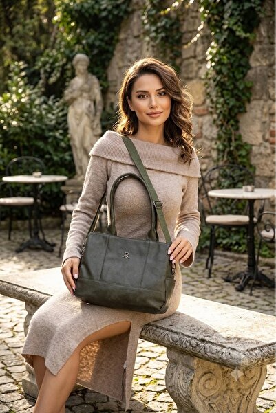 MEGA ÇANTA Soft Leather Oversized Shoulder Bag 643