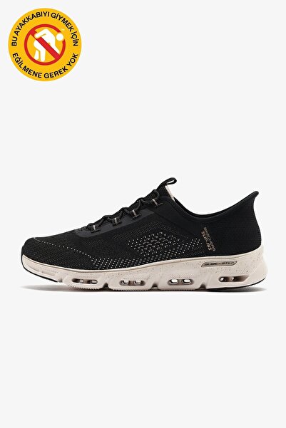 SKECHERS Women's Glide Step Gratyfy Shoes 104610 Bkgd Black/Gold Juststep
