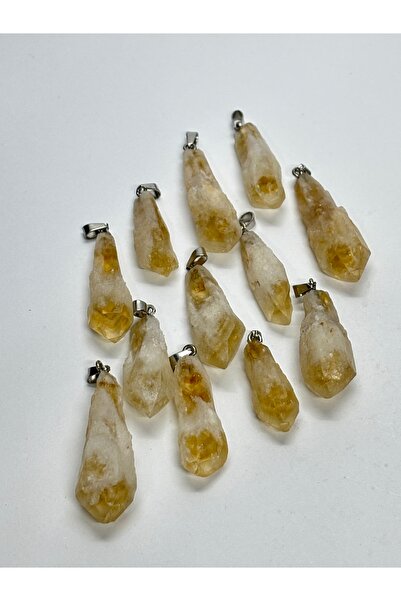 gemsartdeco Aa+ Citrine Natural Stone Pendant 1 Piece