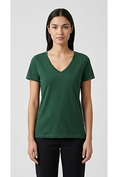 Collezione Women's Classic V-Neck T-Shirt - 100% Premium Cotton