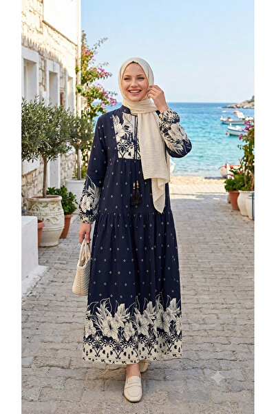 forte bella Trend Maxi Boy Ethnic Pattern Hijab Dress