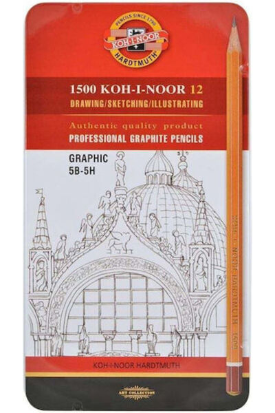 Koh-i Noor Creioane grafit Koh-I-Noor 1502/III 5B-5H 12 bucăți