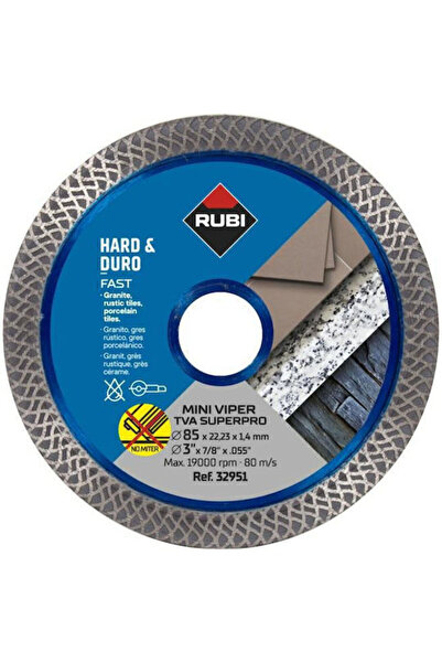 Rubi Disc diamantat Tva 85mm Superpro Mini Viper