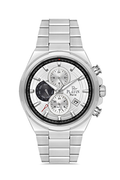 Platin Pierre Hds-1254Ga-A1 Steel Cord Functions Active Men's Wristwatch