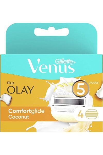 VXE Olay ComfortGlide Razor Blades for Women, 4 Count