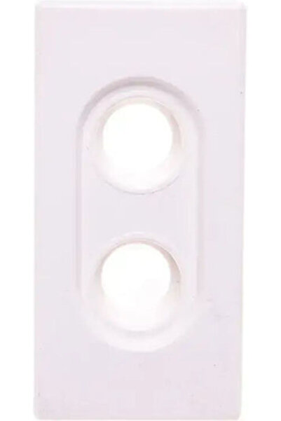 Kontakt-Simon Placă de conectare Simon K45/2 Slot pentru difuzor 2xRCA Alb pu...
