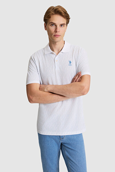 U.S. Polo Assn. Erkek Mavi Regular Fit Polo Yaka Tişört 50327187-VR036