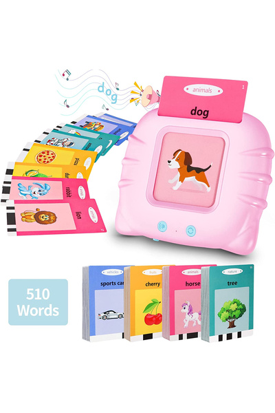Simply Joy Jucărie educativă cu alfabet, cuvinte, animale, numere, set mașină...