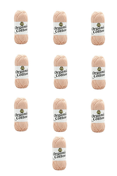 Etrofil 10 Pieces Organic Cotton (72284) Salmon Pink 100% Organic Cotton Amig...