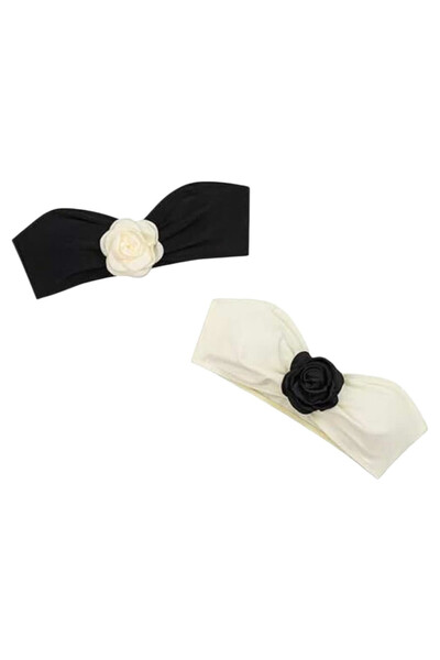OEM Bustiere elegante, cu funda, alb si negru, M