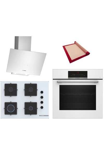 Bosch White 3 lü Ankastre Set 628 ( HBJ559EW6T - POP7C2P31O - DWK64PJ20T ) - ...