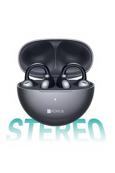 ADMOS Am-681Ep Wireless Earbuds Open-Ear Clip-On Design Fashionable Style Bluetooth 5.4 Technology Black