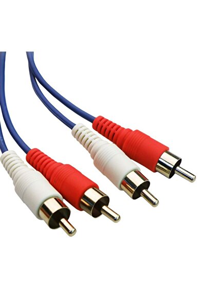 POWERTECH καλώδιο 2x RCA σε 2x RCA CAB-R001, 1.5m, μπλε