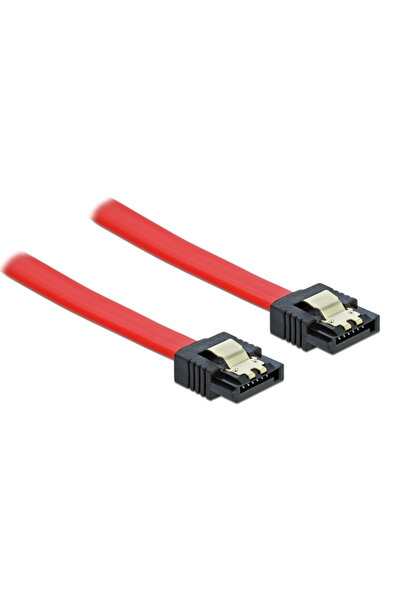 DELOCK καλώδιο SATA 82678, 6Gb/s, 70cm, κόκκινο