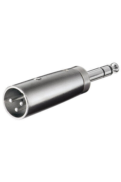 goobay αντάπτορας 6.35mm σε XLR 27515, ασημί