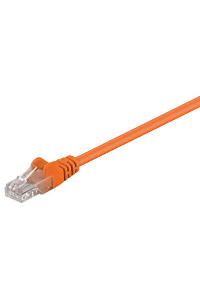 goobay καλώδιο δικτύου 95215, CAT 5e U/UTP, CCA, PVC, 0.5m, πορτοκαλί