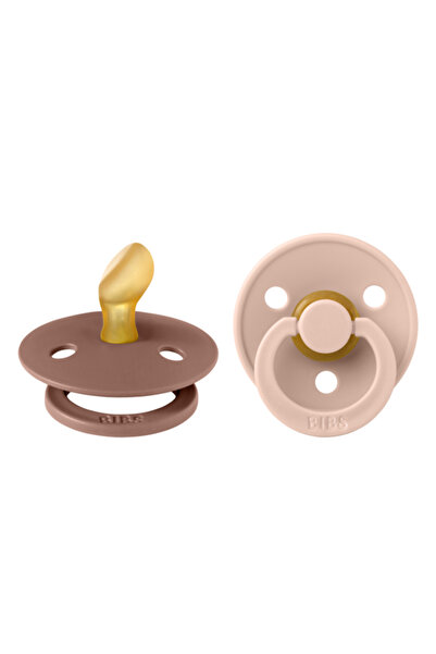Bibs Set 2 suzete Colour Latex, tetină anatomică - Mărimi de la 0 la 6 luni
