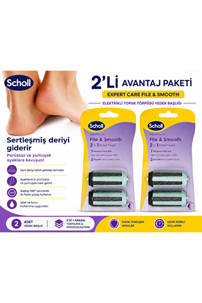 Scholl Expert Care File & Smooth 2'si 1 Arada Elektrikli Topuk Törpüsü Yedek ...