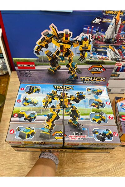 CToys İş Makinası Dönüşebilen Robotlar - Truck Workers - Yapı Oyuncağı - 1 Ad...