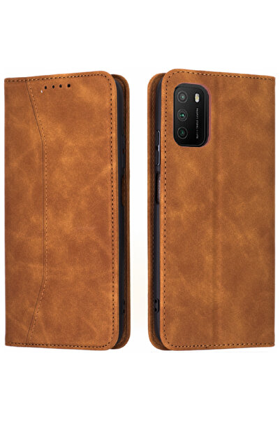Bodycell Θήκη - Πορτοφόλι Xiaomi Poco M3 - Brown