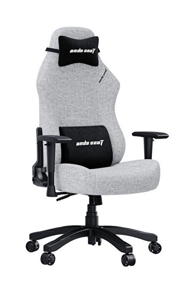 ANDA Καρέκλα Gaming Seat Luna Μεγάλη Υφασμάτινη με Ρυθμιζόμενα Μπράτσα Γκρι