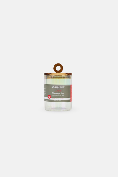 Sharp Chef Airtight Storage Jar With Acacia Lid, Brown