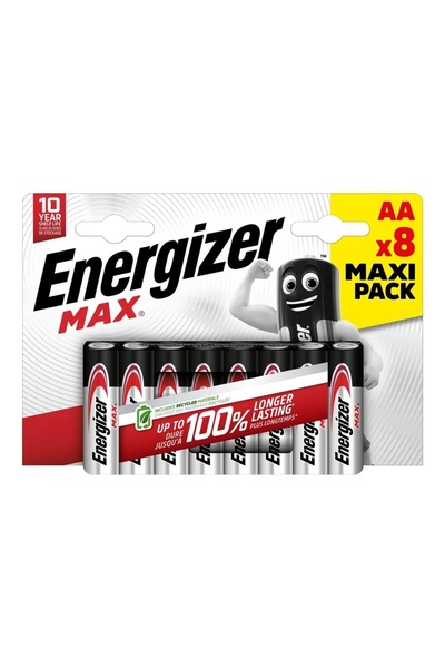 OEM Σετ 8 μπαταριών, AA, LR6, 1.5V, Energizer Max