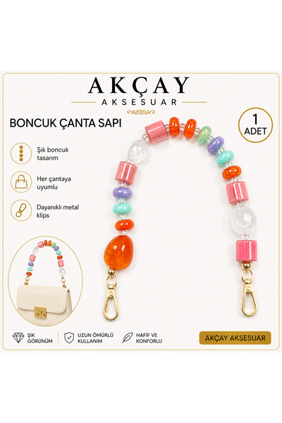 Akçay Aksesuar حقيبة أكريليك سابي لوكس طويلة