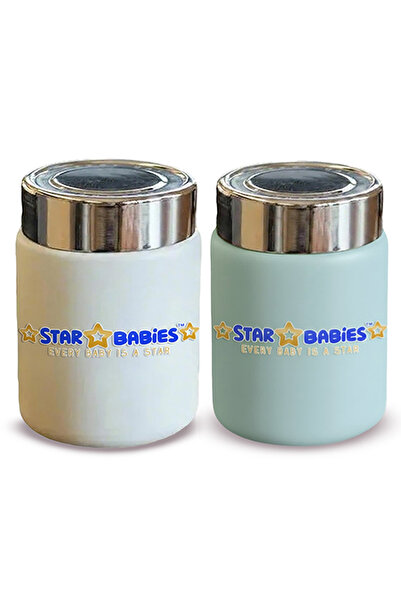 STAR BABiES طقم قوارير صغيرة معزولة بالفراغ مكون من قطعتين.