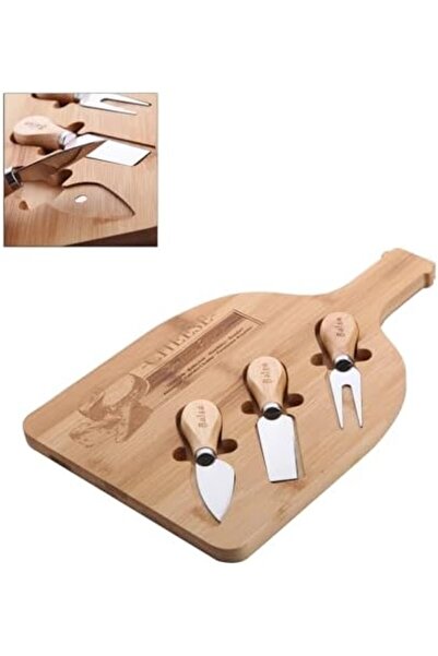 Yıldızan Msa Shop Bamboo Cheese Presentation Plate, Fruit and Food Wooden Pre...