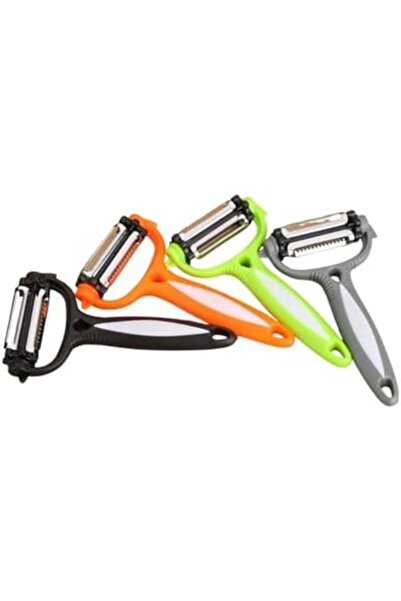 Yıldızan Edl Shop 3-in-1 Rotating Head Vegetable and Fruit Peeler – Stainless...