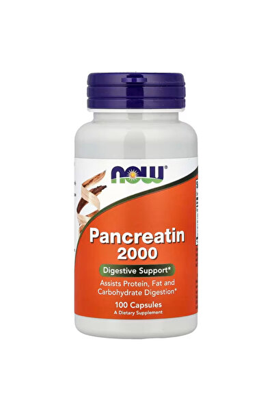 Now Foods Pancreatin 2000 with naturally occurring Protease (Protein Digestin...