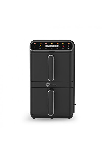 HomeVero Φριτέζα Αέρος 11L Διώροφη Double Decker 2 Καλάθια 2460W