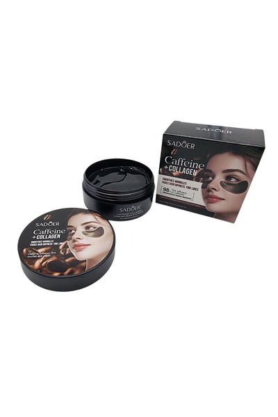SADOER Plasturi hidrogel pentru ochi cu cafeină și colagen