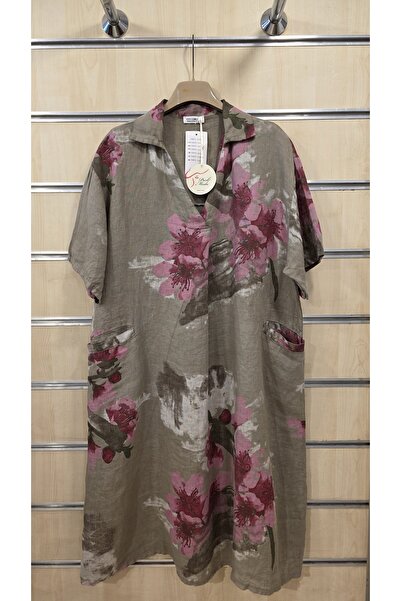 Park Moda Italian Short Linen Dress