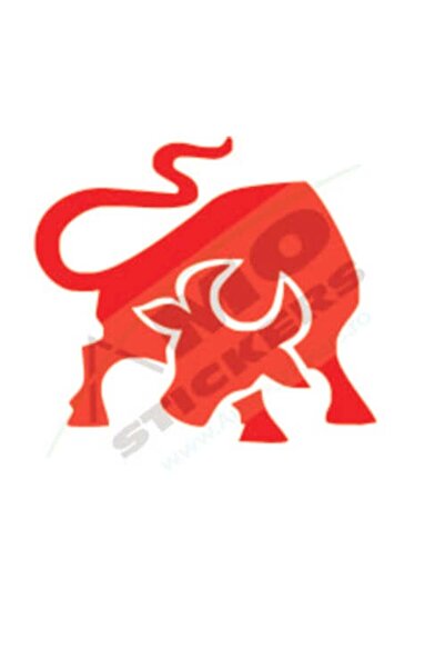 Amo-Stickers Sticker taur 25cm Rosu